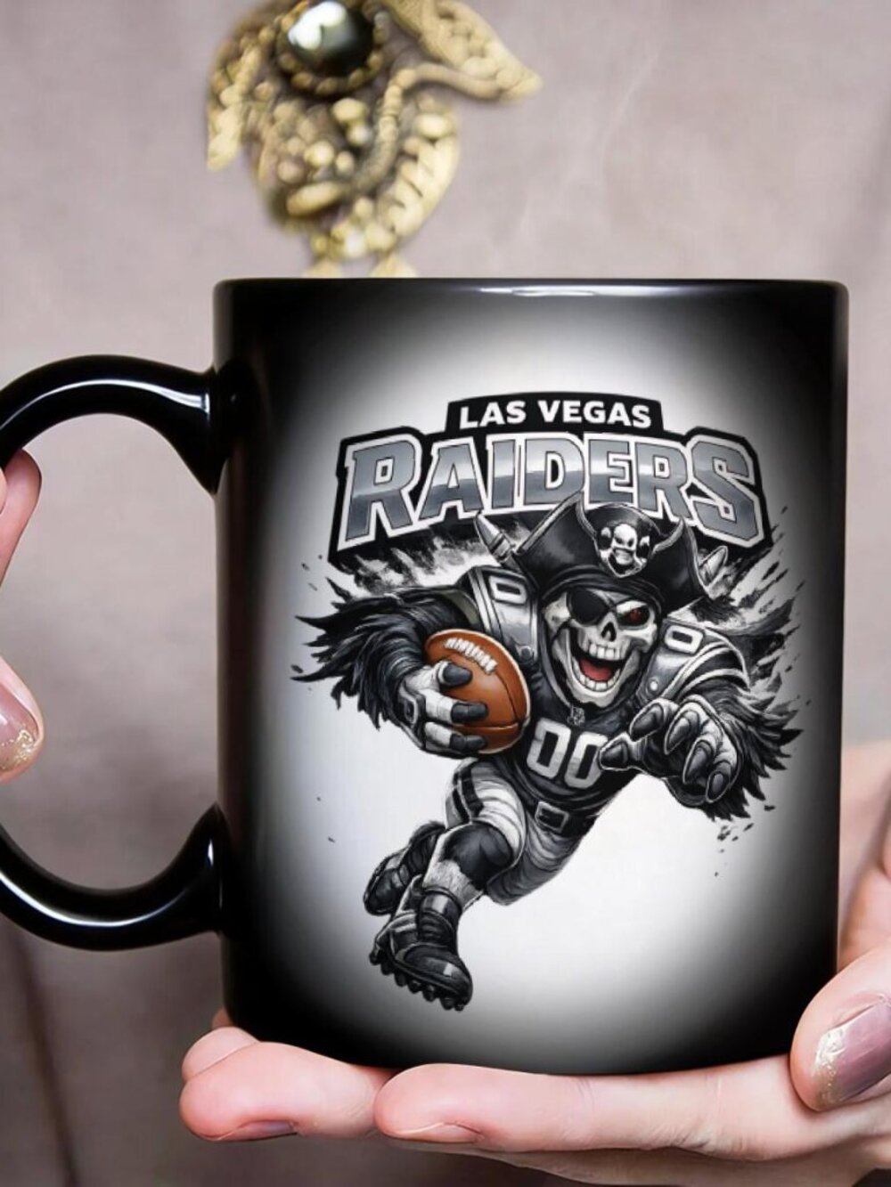 Las Vegas Raiders Matte Heat Changing Mug NFL Fan Cup 11oz
